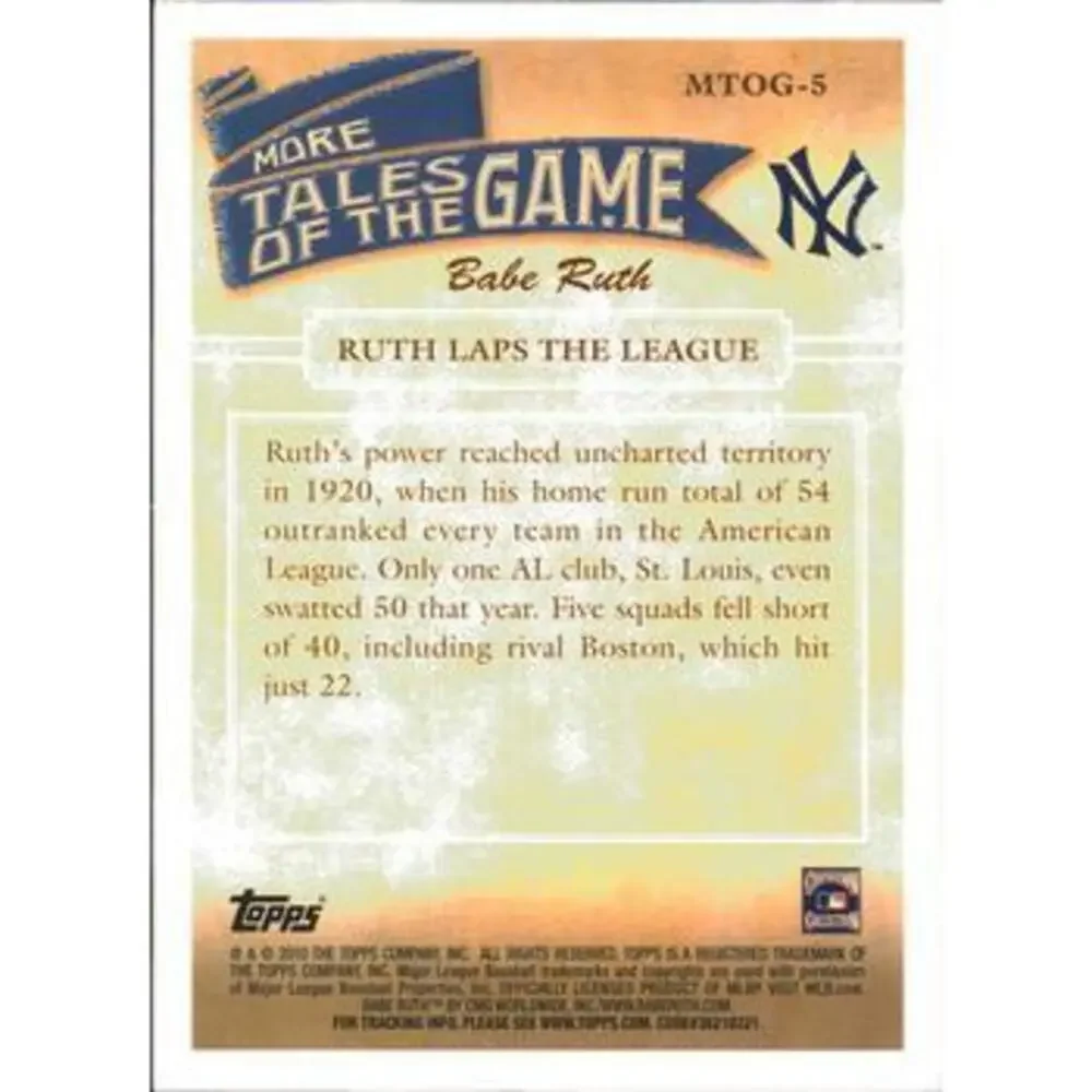 2010 Topps More Tales of the Game #MTOG-5 